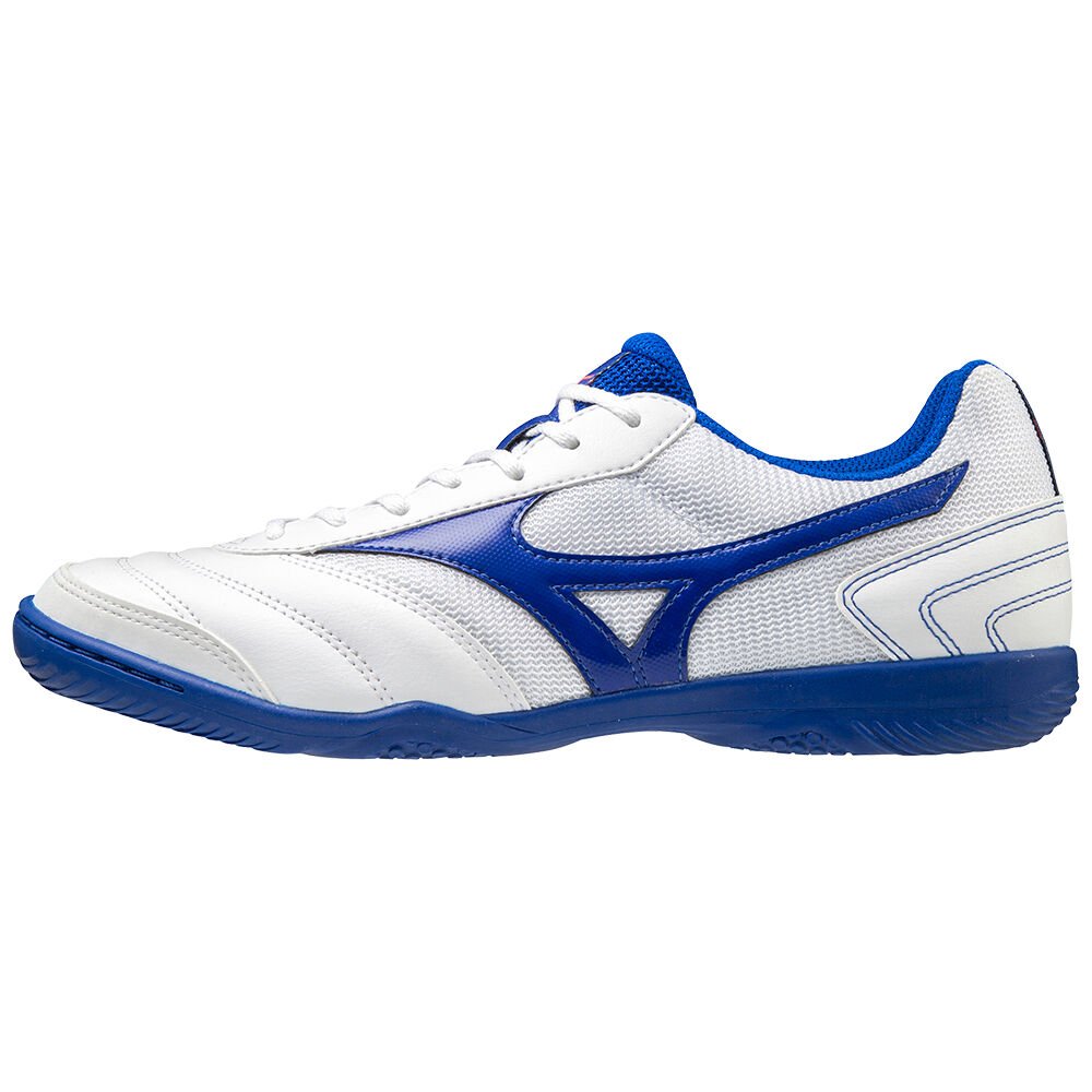 Zapatos De Futbol Mizuno MRL Sala Club IN Mujer Blancas/Azules Outlet XGYK-53879